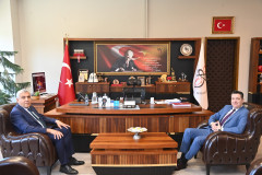 İl Milli Eğitim Müdürü Aydın Albak’tan Rektörümüze Hayırlı Olsun Ziyareti
