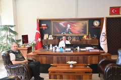 Orman İşletme Müdürü Bülent Çağlar’dan Rektörümüze Hayırlı Olsun Ziyareti