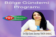 Dr. Öğr. Üyesi Zeynep TEKİN BABUÇ TRT Çukurova Radyosunda